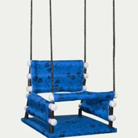 Imagem da promoção Balanço Infantil em Madeira Cadeira Suspensa Bebê Criança 31kg Confortável Reforçado Colorido