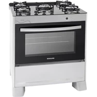 Imagem da promoção Suggar Fogão Neo Glass Prata Mesa de Vidro 5 Bocas Trempe 6 apoios acendimento automático