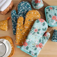 Imagem da promoção Kit com 2 peças 1 Luva de Cozinha e Forno Térmica 1 pegador de panela Alta Temperatura