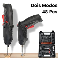 Imagem da promoção Parafusadeira elétrica sem fio furadeira recarregável, conjunto de brocas para ferramentas elétricas