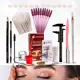 Kit Sobrancelha Henna makiaj + Palito Henna + Navalha + Paquímetro + Tesoura + Pincel + Dappen + Láp em oferta