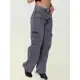 Calça Jeans Feminina Wideleg Pantalona Grafite Marmorizada 34 Ao 44 em oferta