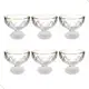 Conjunto Jogo de 6 taças sobremesa diamound diamante 310ml sorvete transparente em oferta