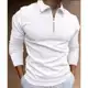 Camiseta Masculina manga longa Gola POLO malha canelada carnaval lançamento em oferta