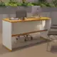 Mesa Escrivaninha de Escritório Office Tampo MDP 25mm Largura 136cm Berlin em oferta