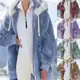 Novo Outono E Inverno Largo Pelúcia Zíper Com Capuz Casaco De Lã Feminino em oferta