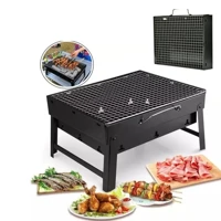 Imagem da promoção Churrasqueira Portátil Mini a Carvão com Grelha Dobrável Estilo Maleta Completa para Camping e Praia