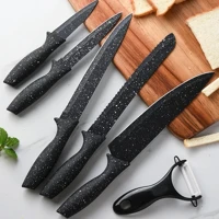 Imagem da promoção Kit 6 Peças Jogo De Facas Inox AntiAderente Cozinha Churrasco Descascador
