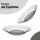 Kit 12 Pratos De Vidro Fundo Transparente em oferta
