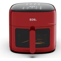 Imagem da promoção Fritadeira Sem Óleo Air Fryer Eos Chef Gourmet 6.2 Litros Compacta Digital Vermelho Eaf60v 110v