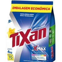 Lava Roupas em Pó Tixan Primavera Sachê Ypê 4Kg em oferta