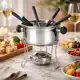 Aparelho Para Fondue Inox 10 Peças Inclui Fogareiro E Base 6 Garfos em oferta