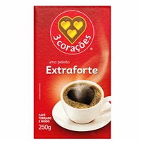 Imagem da oferta 3 Corações Café Torrado E Moído Extra Forte À Vácuo 250G