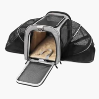 Imagem da oferta Bolsa Pet Expansível para Transporte em Avião Cães e Gatos Ventilada até 14kg Tela Arejada e Tapete 