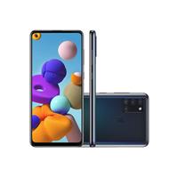 Imagem da promoção Smartphone Samsung Galaxy A21s 64GB Preto Tela 6.5 Pol. Câmera Quádrupla 48MP Selfie 13MP Dual Chip 