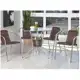Conjunto de Mesa para Área Externa de Fibra - com 4 Cadeiras Alegro Móveis em oferta