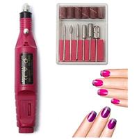 Imagem da promoção Kit Para Manicure e Pedicure Elétrica Profissional Máquina de Lixar Unhas Bivolt 110 a 240v Velocida