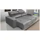 Sofá 3 Lugares Reclinável e Assento Retrátil New York Suede Cinza Grafite em oferta