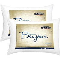 Imagem da oferta Kit Travesseiros 02 Peças Bonjour Fibra Siliconizada em Microfibra