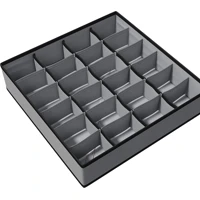 Imagem da promoção Organizador de Peças Íntimas, 24 Divisórias, 12 cm de Largura, Cinza, Euro