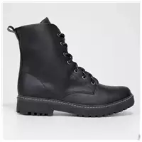 Imagem da promoção Bota Coturno Look Fashion Liso Feminino - Preto