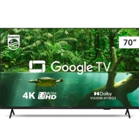Imagem da promoção Smart TV Philips 70" Google TV 4k Ultra HD, Wi-Fi, HDMI, Dolby Vision/Atmos - 70PUG7408