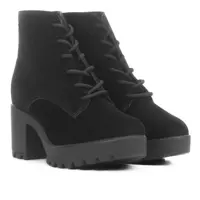 Bota Vizzano Coturno Tratorado Camurça Feminina em oferta na Magazine Luiza