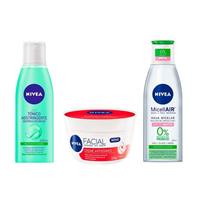 Imagem da promoção Nivea Limpeza Facial Kit Tônico + Água Micelar + Creme Antissinais