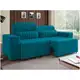Sofá Retrátil Reclinável 4 Lugares - Revestimento Suede Elite Style Linoforte em oferta