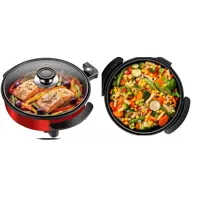 Panela Elétrica Lenoxx Easy Red 1250W 2,5L - Controle de Temperatura em oferta na Magazine Luiza