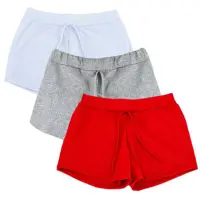 Kit 3 Shorts Canelado Fashion Feminino Summer em oferta na Magazine Luiza