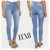 Imagem da promoção Calça Jeans Skinny Exco Cintura Média Feminina - Ecxo