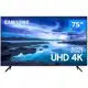 Smart TV 75” Crystal 4K Samsung 75AU7700 Wi-Fi - Bluetooth HDR Alexa Built in 3 HDMI 1 USB em oferta