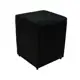 Puff Quadrado Box Decorativo e-Shop Casa - Suede Preto em oferta