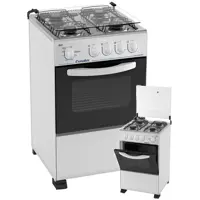 Fogão de Piso Esmaltec 4 Bocas Bali 4111 Acendimento Manual em oferta na Magazine Luiza
