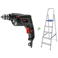 Furadeira de Impacto Mondial 550W 1 Velocidade - 3/8” FI-09 + Escada 5 Degraus de Alumínio Mor em oferta na Magazine Luiza