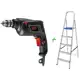 Furadeira de Impacto Mondial 550W 1 Velocidade - 3/8” FI-09 + Escada 5 Degraus de Alumínio Mor em oferta