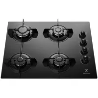 Cooktop 4 Bocas Electrolux a Gás GLP Preto - KE4GP em oferta na Magazine Luiza