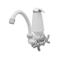 Torneira com Filtro para Cozinha Acquabios - de Parede Color Acqua E05 Branca em oferta na Magazine Luiza