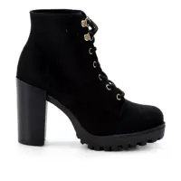 Bota Moleca Salto Alto Feminina - Preto em oferta na Zattini