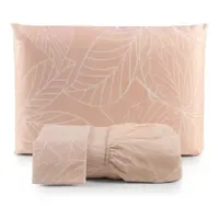 Jogo lençol casal 3 peças cama box lençol com elástico + fronhas tecido 200 fios macio - BEAUTY ENXO em oferta na Magazine Luiza