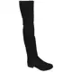Bota Look Fashion Over The Knee Feminina - Preto (N° 34,35,36) em oferta