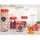 Jogo Com 5 Potes Decorados Para Mantimentos Casambiente em oferta