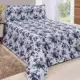 Kit Cobre Leito Casal Queen Bella Piquet 03 Peças - Floral Azul - Finos Enxovais em oferta