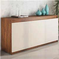 Imagem da promoção Balcão Buffet 3 Portas Camaro Cedro/Off White - Viero Móveis
