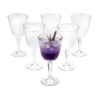 Jogo de Taças para Vinho de Vidro 300ml - 6 Peças Casambiente Classic em oferta na Magazine Luiza