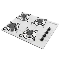 Cooktop 4 Bocas Chamalux Gás Natural Branco 424 Bivolt em oferta na Carrefour