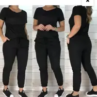 Conjunto Feminino Suede T Shirt E Calça Jogguer Sued - M & K Shop em oferta na Magazine Luiza