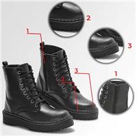 Imagem da promoção Bota Coturno Feminina plataforma tratorada Preto - soldcereja