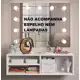 Penteadeira Camarim Suspensa Branca P/ Quarto - ClickForte em oferta